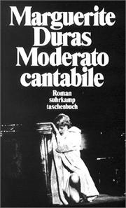 Cover of: Moderato cantabile by Marguerite Duras