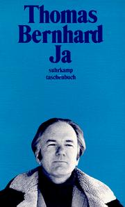 Cover of: Ja by Thomas Bernhard