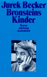 Cover of: Bronstein's Kinder by Jurek Becker