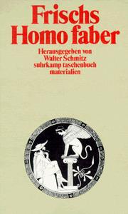 Cover of: Frischs "Homo faber"