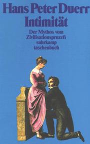 Cover of: Der Mythos vom Zivilisationsprozeß 2. Intimität.