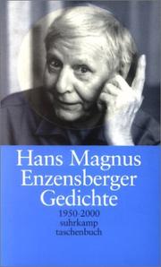 Cover of: Gedichte. 1950 - 2000.