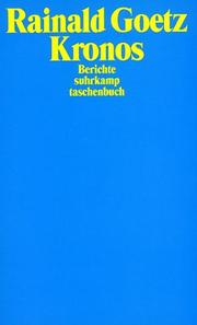 Cover of: Kronos. Berichte.