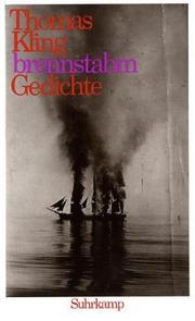 Cover of: Brennstabm: Gedichte