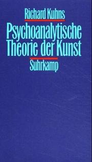 Cover of: Psychoanalytische Theorie der Kunst.