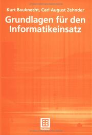 Cover of: Grundlagen für den Informatikeinsatz.