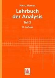 Cover of: Lehrbuch der Analysis. Teil 2