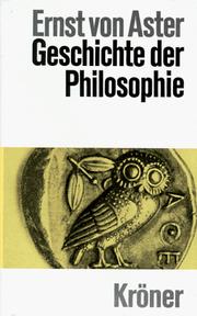 Cover of: Geschichte der Philosophie.