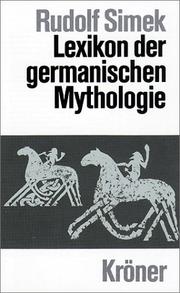 Cover of Lexikon der germanischen Mythologie