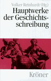 Cover of: Hauptwerke der Geschichtsschreibung. by Volker Reinhardt