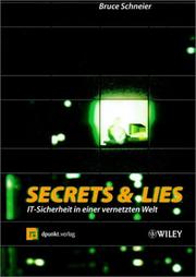 Cover of: Secrets and Lies by Bruce Schneier, Bruce Schneier