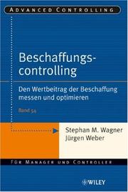 Cover of: Beschaffungscontrolling