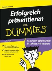 Cover of: Erfolgreich Prasentieren Fur Dummies