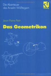 Cover of: Die Abenteuer des Anselm Wüßtegern, Das Geometrikon