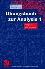 Cover of: Vieweg Studium, Nr.61, Übungsbuch zur Analysis 1