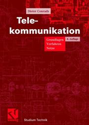 Cover of: Telekommunikation. Grundlagen, Verfahren, Netze