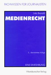 Cover of: Medienrecht: eine Einführung