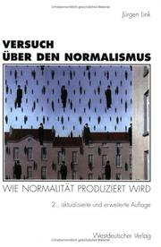 Versuch über den Normalismus by Jürgen Link