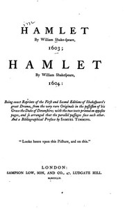 Cover of: Hamlet by William Shake-speare, 1603; Hamlet by William Shakespeare, 1604 by William Shakespeare