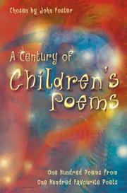 Cover of: A Century of Children's Poems by John Foster, John Foster