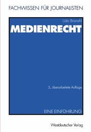 Cover of: Medienrecht. Eine Einführung.