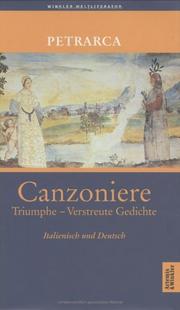 Cover of: Canzionere - Triumphe - Verstreute Gedichte.