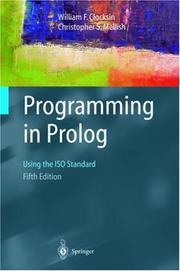 Cover of: Programming in Prolog by William F. Clocksin, C.S. Mellish