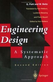 Cover of: Engineering design: a systematic approach