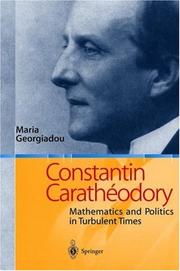 Cover of: Constantin Carathéodory by Maria Georgiadou