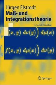 Cover of: Maß- und Integrationstheorie (Springer-Lehrbuch)