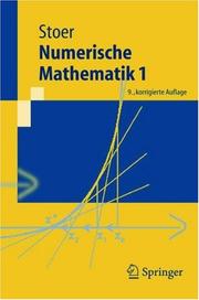 Cover of: Numerische Mathematik 1 by Josef Stoer