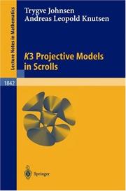 Cover of: K3 Projective models in scrolls