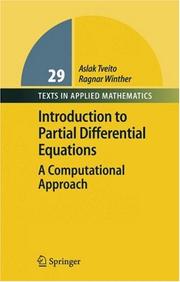 Cover of: Introduction to partial differential equations: a computational approach