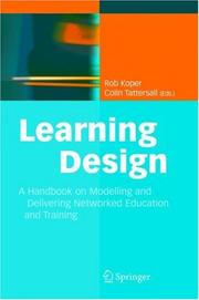 Cover of: Learning design