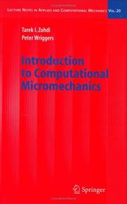 Cover of: Introduction to computational micromechanics