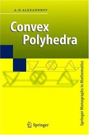 Cover of: Convex Polyhedra by A.D. Alexandrov