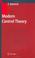 Cover of: Modern Control Theory