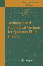 Geometric and topological methods for quantum field theory by Hernan Ocampo, Sylvie Paycha