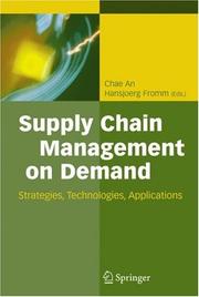 Cover of: Supply Chain Management on Demand: Strategies and Technologies, Applications