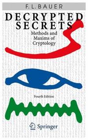 Cover of: Decrypted Secrets by Friedrich L. Bauer