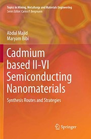 Cover of: Cadmium based II-VI Semiconducting Nanomaterials