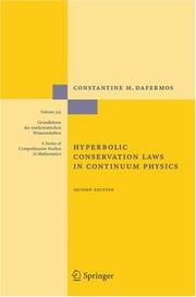Cover of: Hyperbolic Conservation Laws in Continuum Physics (Grundlehren der mathematischen Wissenschaften)