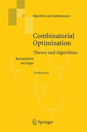 Combinatorial Optimization by Bernhard Korte, Jens Vygen