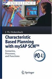 Front cover of Characteristic based planning with mySAP SCM by Jörg Thomas Dickersbach