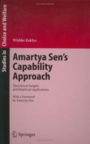 Amartya Sen's Capability Approach by Wiebke Kuklys