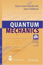 Quantum mechanics by Jean-Louis Basdevant, Jean Dalibard