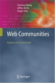 Cover of: Web Communities: Analysis and Construction