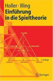 Cover of: Einführung in die Spieltheorie (Springer-Lehrbuch)