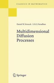 Cover of: Multidimensional Diffusion Processes (Classics in Mathematics)