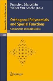 Orthogonal polynomials and special functions by Walter van Assche
